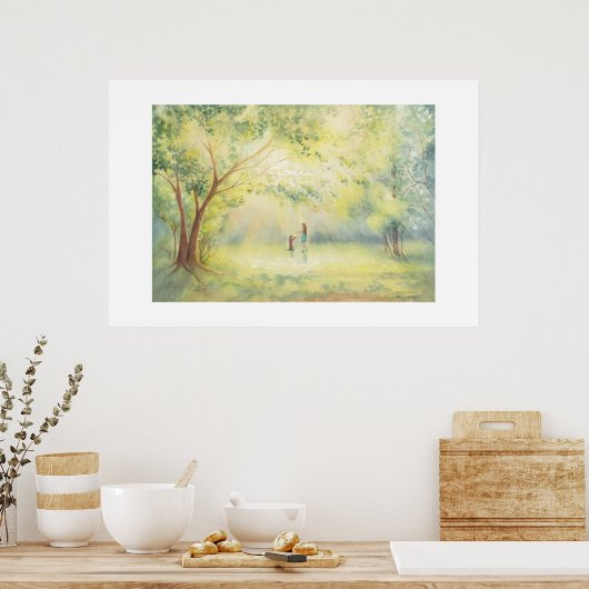 Magisch bos poster (Keuken)