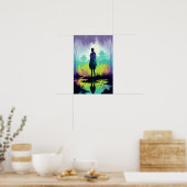 Magisch Bos Psychedelische Poster 2 (Keuken)
