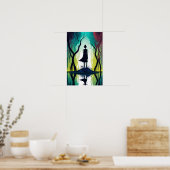 Magisch Bos Psychedelische Poster 6 (Keuken)