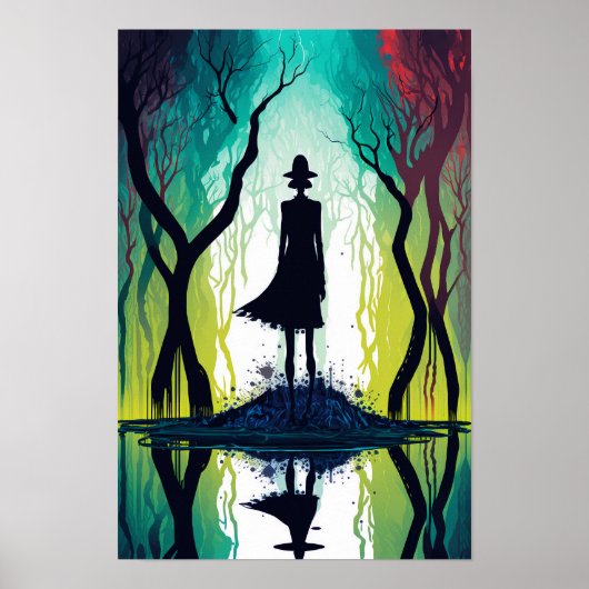 Magisch Bos Psychedelische Poster 6 (Voorkant)