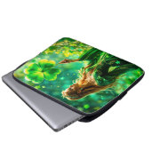 Magisch bos St Patrick dag natuur feeënkunst Laptop Sleeve (Voorkant onderkant)