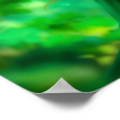 Magisch bos St Patrick dag natuur feeënkunst Poster (Hoek)