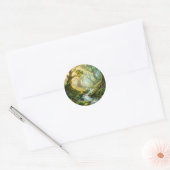 Magisch Bos Stroom Ronde Sticker (Envelop)