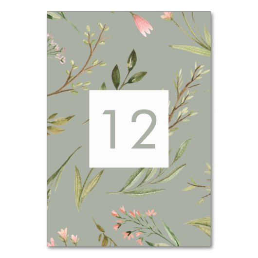 Magisch bos | Tabel Kaart (Achterkant)