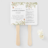 Magisch Bos | Trouwprogramma Handwaaier (Voorkant en achterkant)