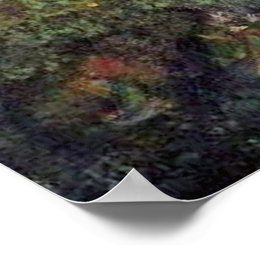 Magisch bos, van oorspronkelijke verf, poster (Hoek)