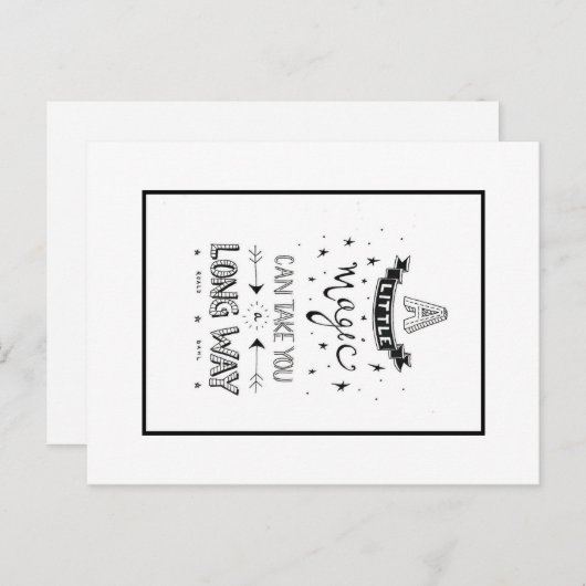 Magisch Briefkaart (Voorkant / Achterkant)