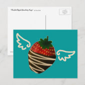 Magisch Briefkaart met chocolade in de vorm van aa (Voorkant / Achterkant)