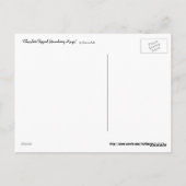 Magisch Briefkaart met chocolade in de vorm van aa (Achterkant)