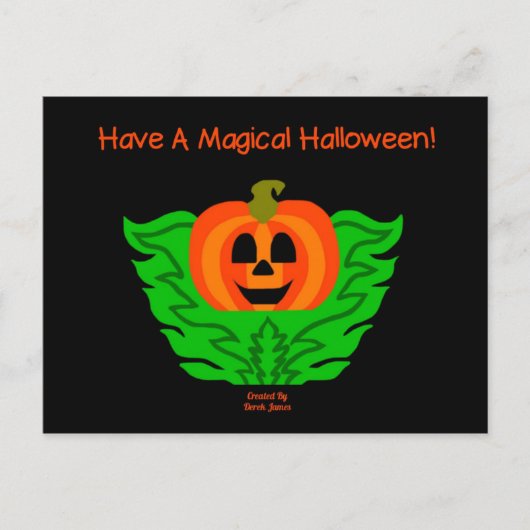 Magisch Briefkaart van halloween (Voorkant)