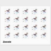 Magisch Carrousel Paard Vierkant Sticker (Vel)