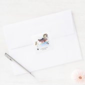 Magisch Carrousel Paard Vierkant Sticker (Envelop)