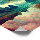 Magisch Castle Fantasy Art Poster (Hoek)