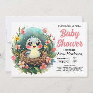 Magisch Chic Colibri Vogel Baby shower Kaart