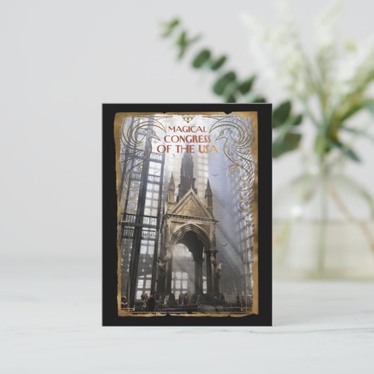 Magisch Congres van de Verenigde Staten Briefkaart (Staand voorkant)