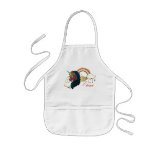Magisch de Eenhoorn Regenboog & Wolken Ontwerp Kinder Schort