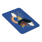 Magisch de Eenhoorn Regenboog & Wolken Ontwerp Magneet (Rechterzijde)