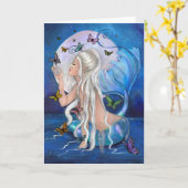 Magisch" de fantasie leeg wenskaart van de kaart (Gele Bloem)