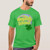 Magisch Delicious Rainbow Shamrock T-shirt (Voorkant)