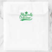 Magisch Delicious St. Patrick's Day Vierkante Sticker (Tas)