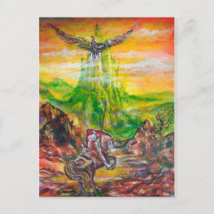 MAGISCH DUEL TUSSEN BRADAMANT EN NEGROMANCER BRIEFKAART