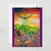 MAGISCH DUEL TUSSEN BRADAMANT EN NEGROMANCER BRIEFKAART (Voorkant / Achterkant)