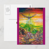MAGISCH DUEL TUSSEN BRADAMANT EN NEGROMANCER BRIEFKAART (Voorkant / Achterkant)