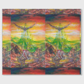 MAGISCH DUEL TUSSEN BRADAMANT EN NEGROMANCER CADEAUPAPIER (Vlak)