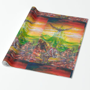 MAGISCH DUEL TUSSEN BRADAMANT EN NEGROMANCER CADEAUPAPIER