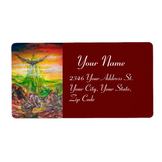 MAGISCH DUEL TUSSEN BRADAMANT EN NEGROMANCER ETIKET (Voorkant)