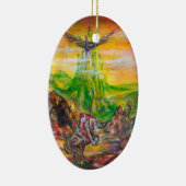 MAGISCH DUEL TUSSEN BRADAMANT EN NEGROMANCER KERAMISCH ORNAMENT (Rechts)