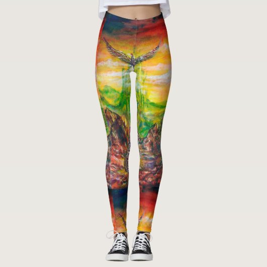 MAGISCH DUEL TUSSEN BRADAMANT EN NEGROMANCER LEGGINGS (Voorkant)