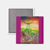 MAGISCH DUEL TUSSEN BRADAMANT EN NEGROMANCER MAGNEET (Voorkant / Achterkant)