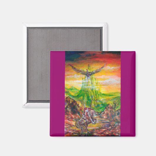 MAGISCH DUEL TUSSEN BRADAMANT EN NEGROMANCER MAGNEET (Voorkant / Achterkant)