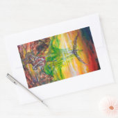 MAGISCH DUEL TUSSEN BRADAMANT EN NEGROMANCER RECHTHOEKIGE STICKER (Envelop)