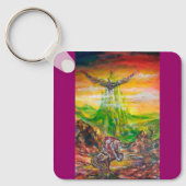 MAGISCH DUEL TUSSEN BRADAMANT EN NEGROMANCER SLEUTELHANGER (Voorkant)