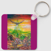 MAGISCH DUEL TUSSEN BRADAMANT EN NEGROMANCER SLEUTELHANGER (Achterkant)