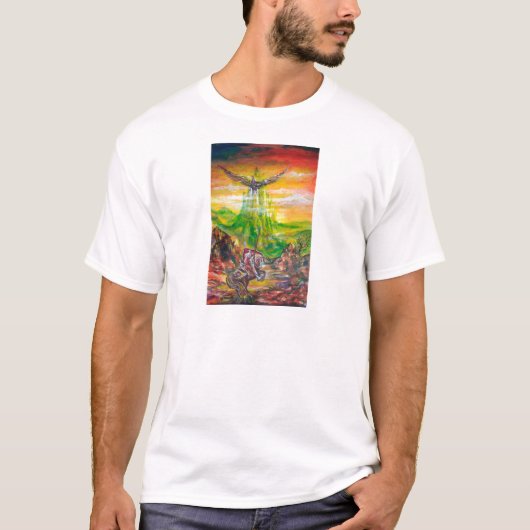 MAGISCH DUEL TUSSEN BRADAMANT EN NEGROMANCER T-SHIRT (Voorkant)