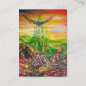 MAGISCH DUEL TUSSEN BRADAMANT EN NEGROMANCER VISITEKAARTJE (Achterkant)