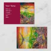 MAGISCH DUEL TUSSEN BRADAMANT EN NEGROMANCER VISITEKAARTJE (Voorkant / Achterkant)