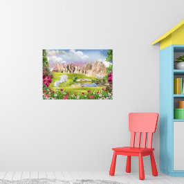 Magisch Eenhoorn Koninkrijk – Fantasie Kasteelland Poster