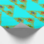 MAGISCH ELFIEK TALISMAN, BLUE GOLD TRIANGLE, GEMST CADEAUPAPIER (Hoek)