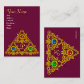 MAGISCH ELFIEK TALISMAN MONOGRAM VISITEKAARTJE (Voorkant / Achterkant)