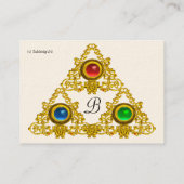 MAGISCH ELFIEK TALISMAN MONOGRAM, wit Visitekaartje (Achterkant)