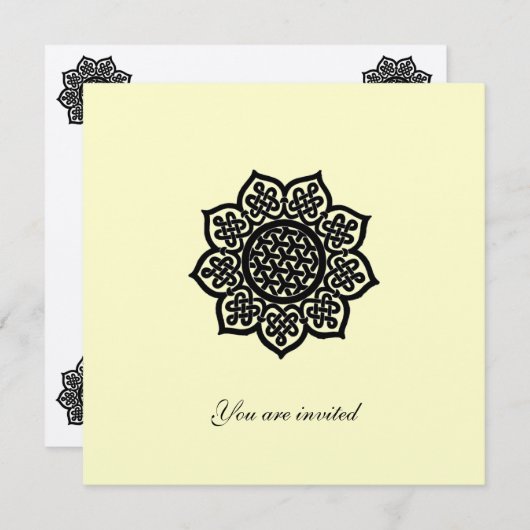 MAGISCH EVENEMENT metaalgoud papier Kaart (Voorkant / Achterkant)