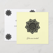 MAGISCH EVENEMENT metalen goud papier Kaart (Voorkant / Achterkant)