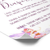 Magisch Fairy Theme Late Night Diaper Sign Poster (Hoek)