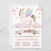 Magisch, Fairy-verhaal, Unicorn, Th-Birthday Party Kaart (Voorkant)