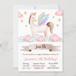 Magisch, Fairy-verhaal, Unicorn, Th-Birthday Party Kaart