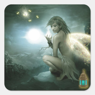 Magisch Fairy Vierkante Sticker